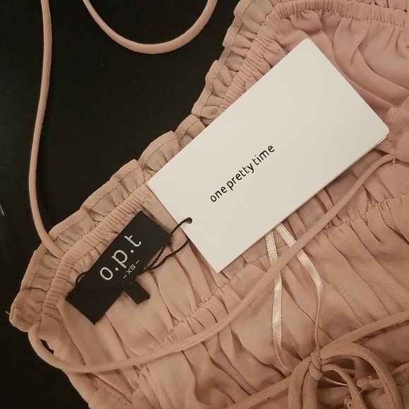 ๐O.P.T.๐ Gigi Dress ~ Chiffon Pink XS NWT - Picture 13 of 16